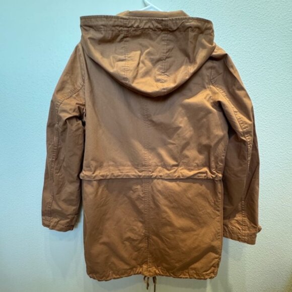 Forever 21 Camel Hooded Anorak Jacket - Women's Medium - Picture 4 of 12